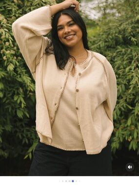 Smash and Tess NWT Rhea Cardigan in Oatmeal Combo size Medium Large